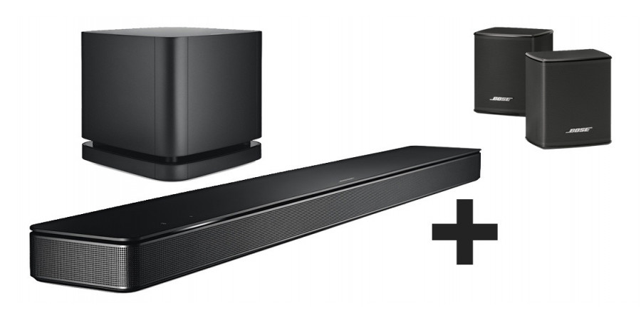 1 Pack Bose soundbar 500 + bass module 500 + virtual invisble 300 noir - Packs home cinéma - iacono.fr