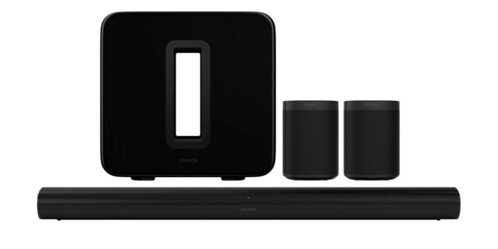 Sonos pack arc + sub gen 3 + 2 x one sl black