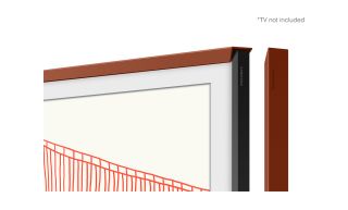 Samsung cadre the frame 55\'\' 2021 couleur rouge brique