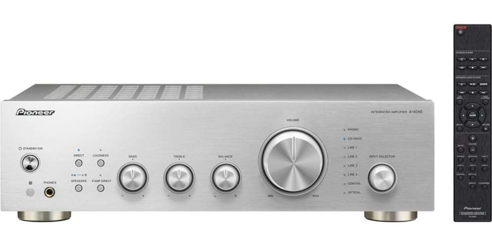 Pioneer a-40ae integrated amplifier, silver
