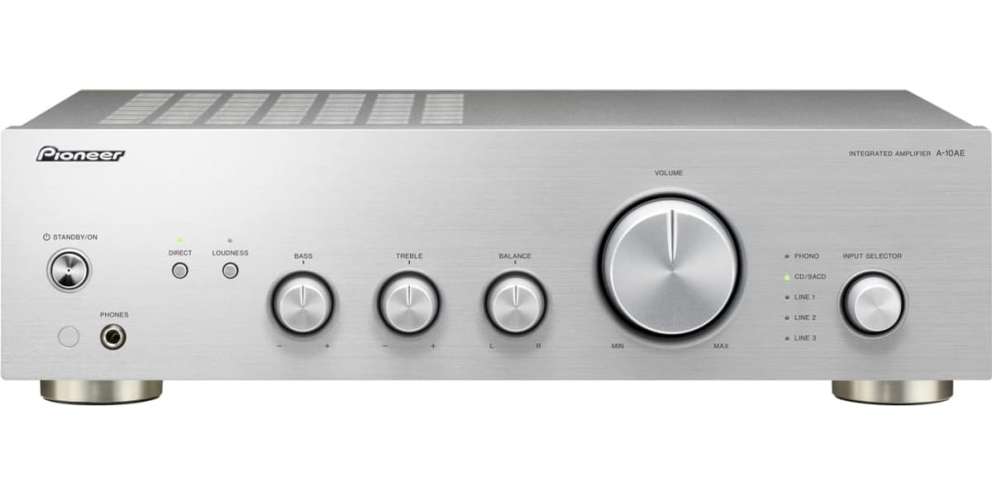 Pioneer a-10ae integrated amplifier, silver