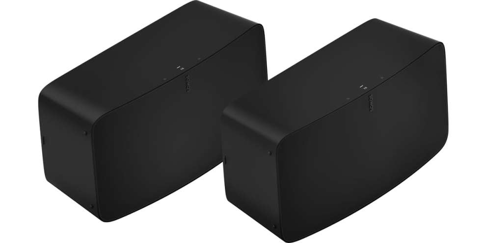 Sonos hi-fi set with sonos five stereo pair black