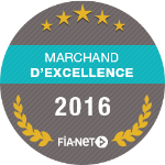 Fia-Net Badge - iacono.fr Merchant of Excellence 2016 