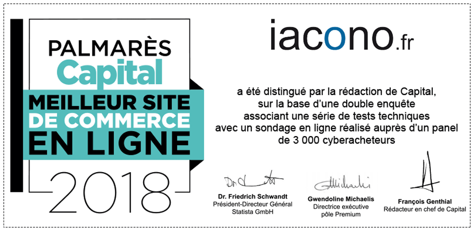 Signature, certificat palmarès Capital 2018 - iacono.fr